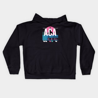 Acapulco (ACA) Airport // Sunset Baggage Tag Kids Hoodie